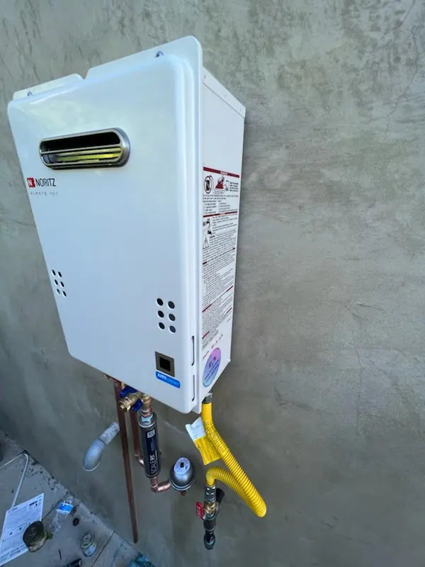 Tankless water heater installation for Murphy Creek homes